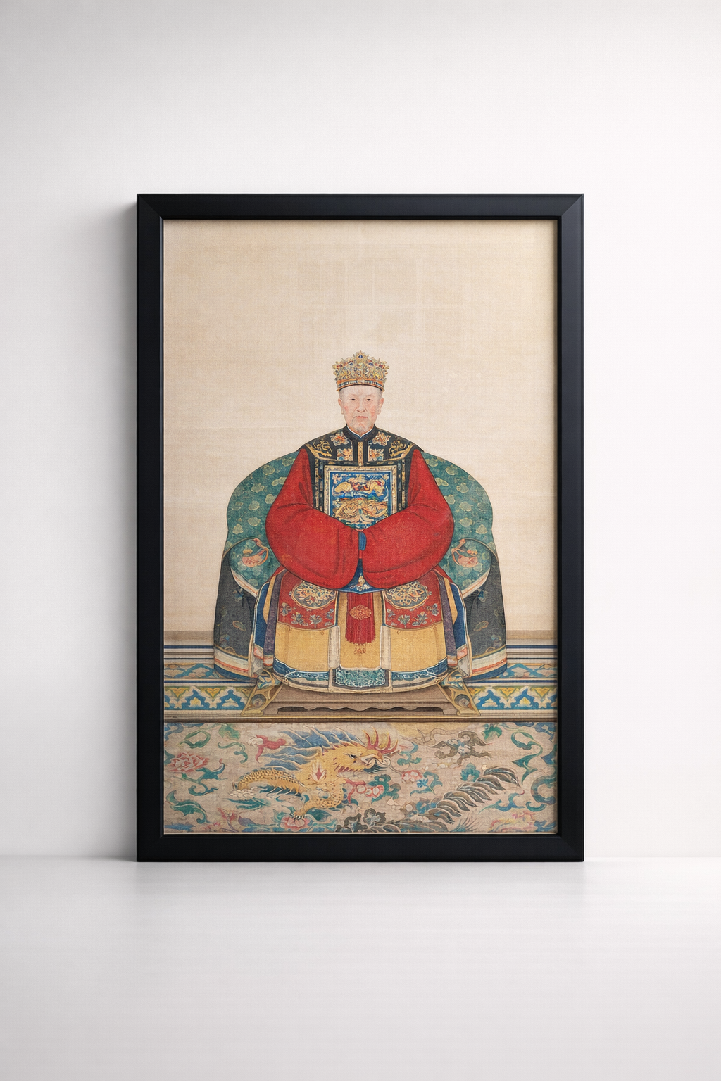 Chinese Ancestor Man Print Frame