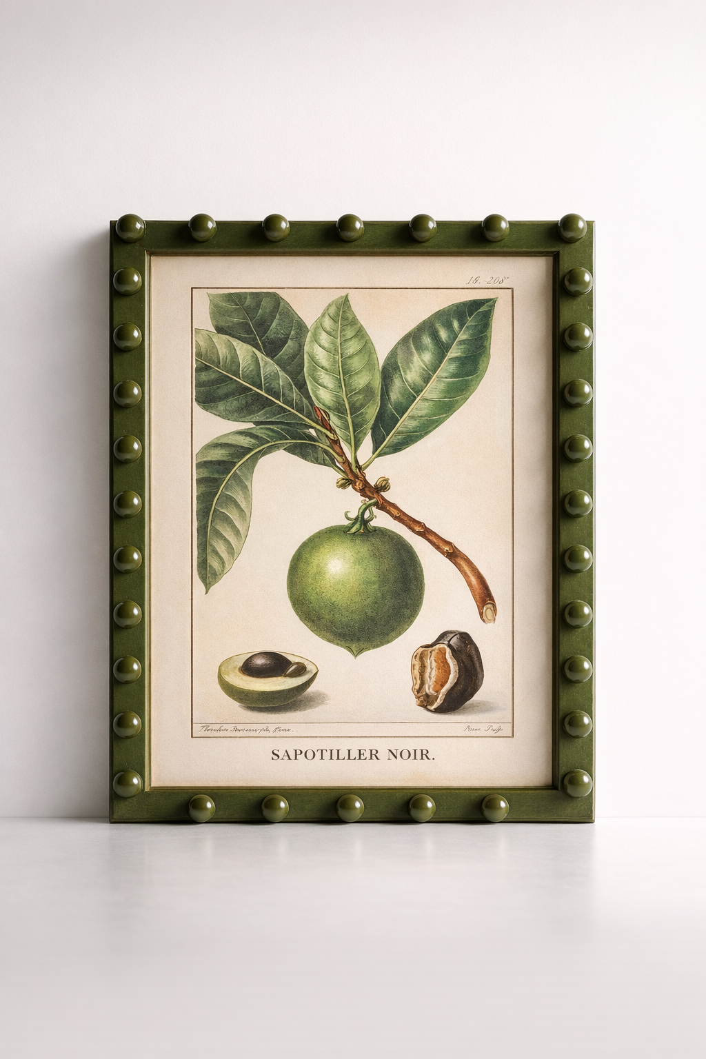 Fruit Picture Green Bobble Frame