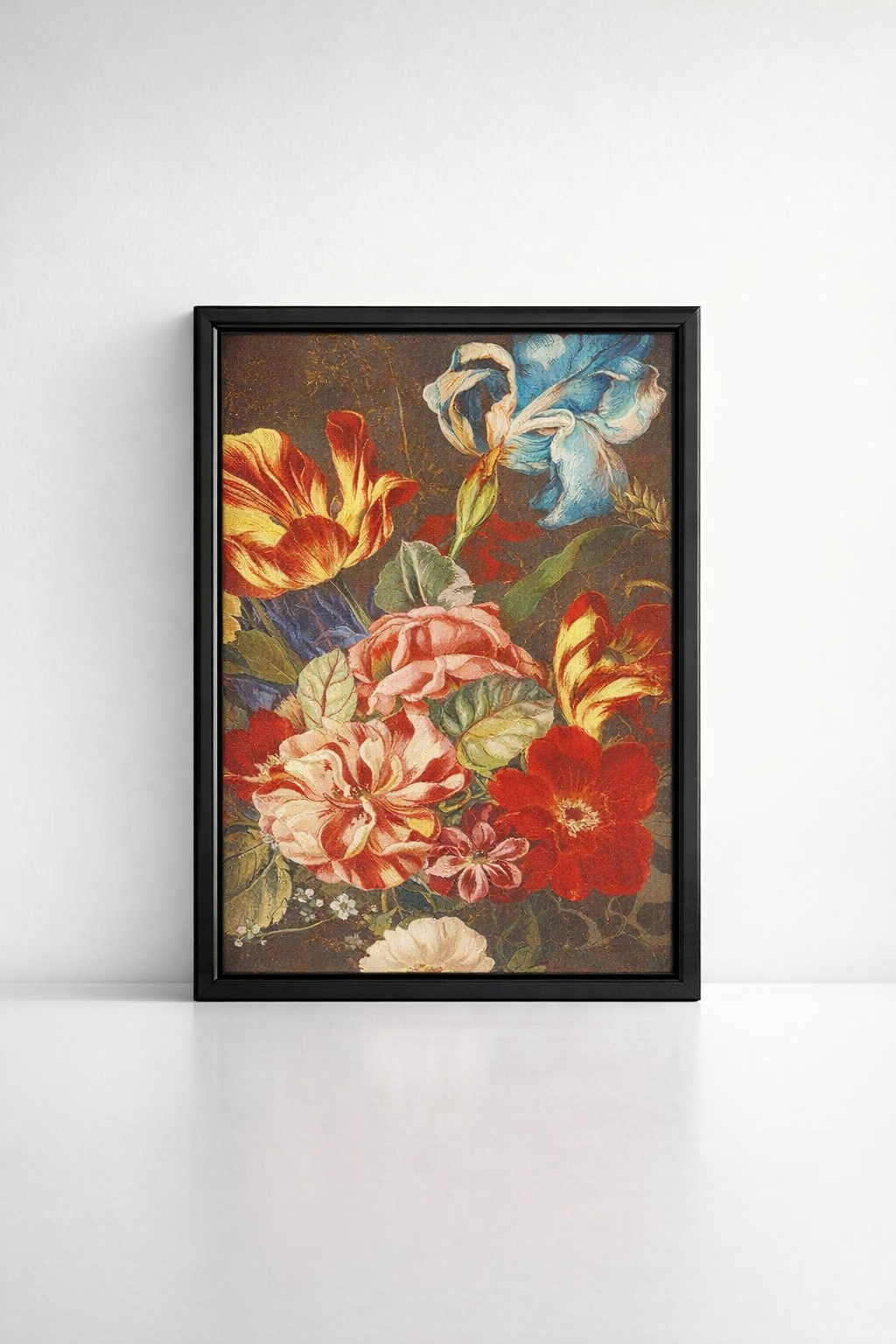 Iris Floral Framed Picture