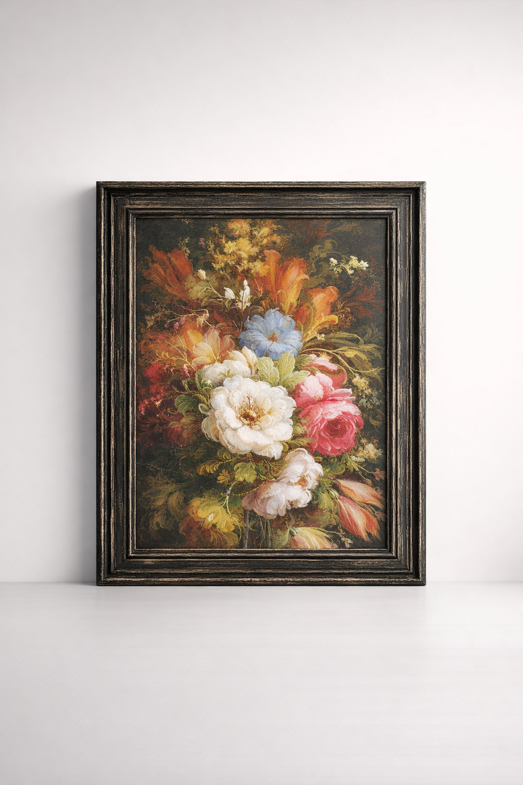 Black Framed Floral Picture