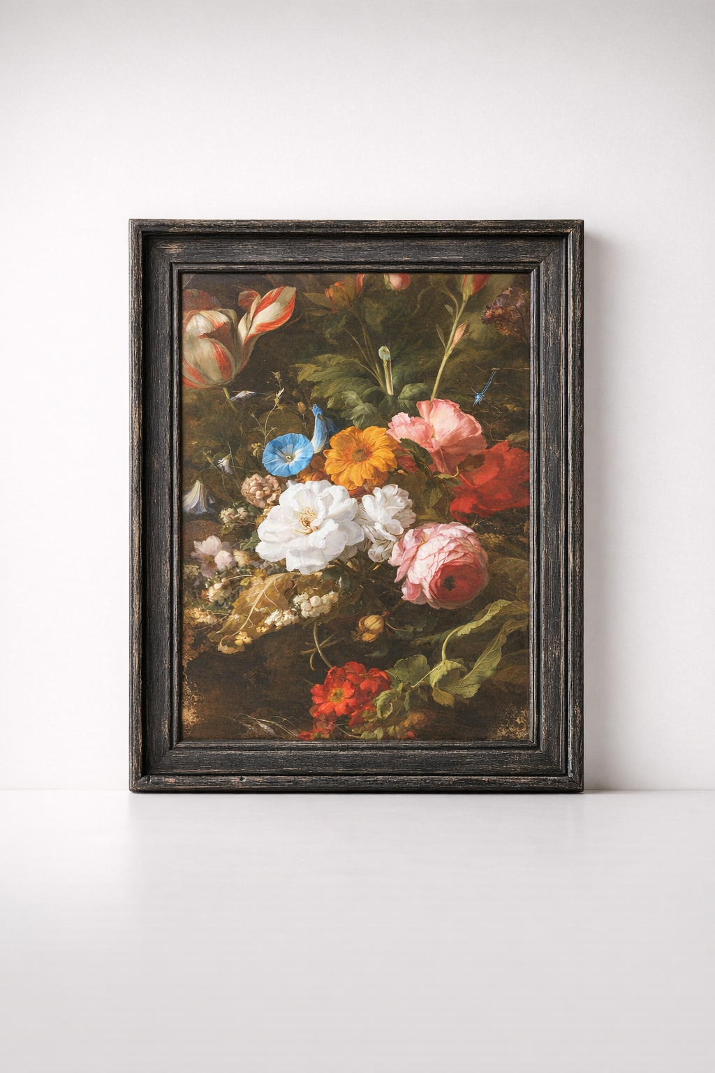 Black Frame Floral Picture