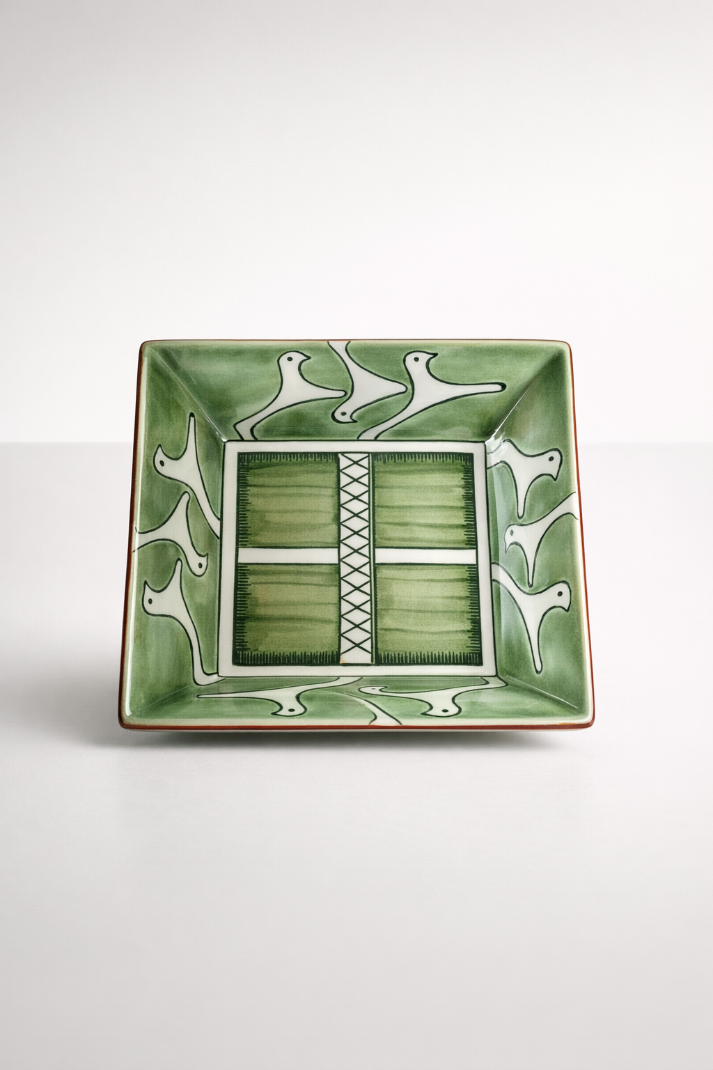 Green Window Ceramic Plate
