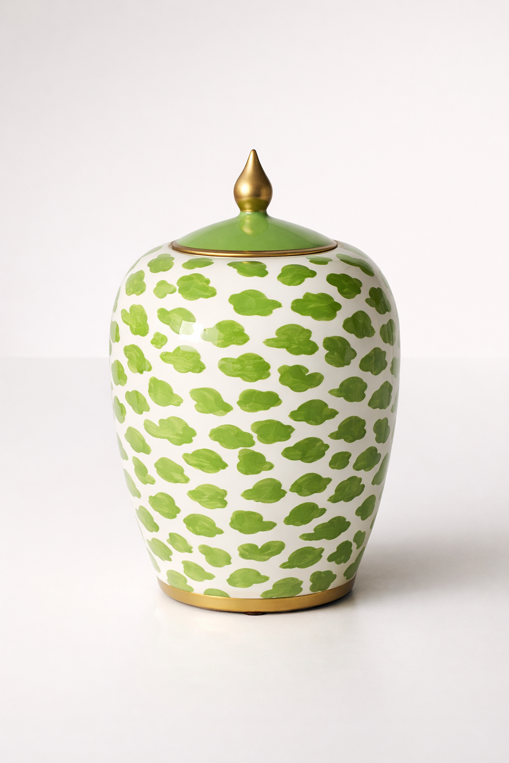 Lime Green Blob Jar With Lid