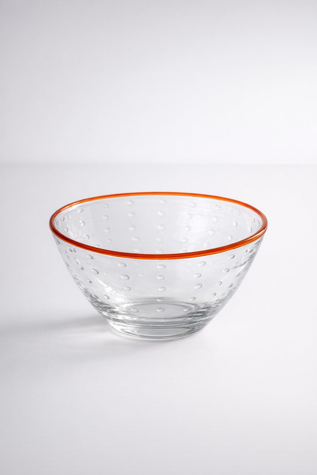 Clear With Orange Rim