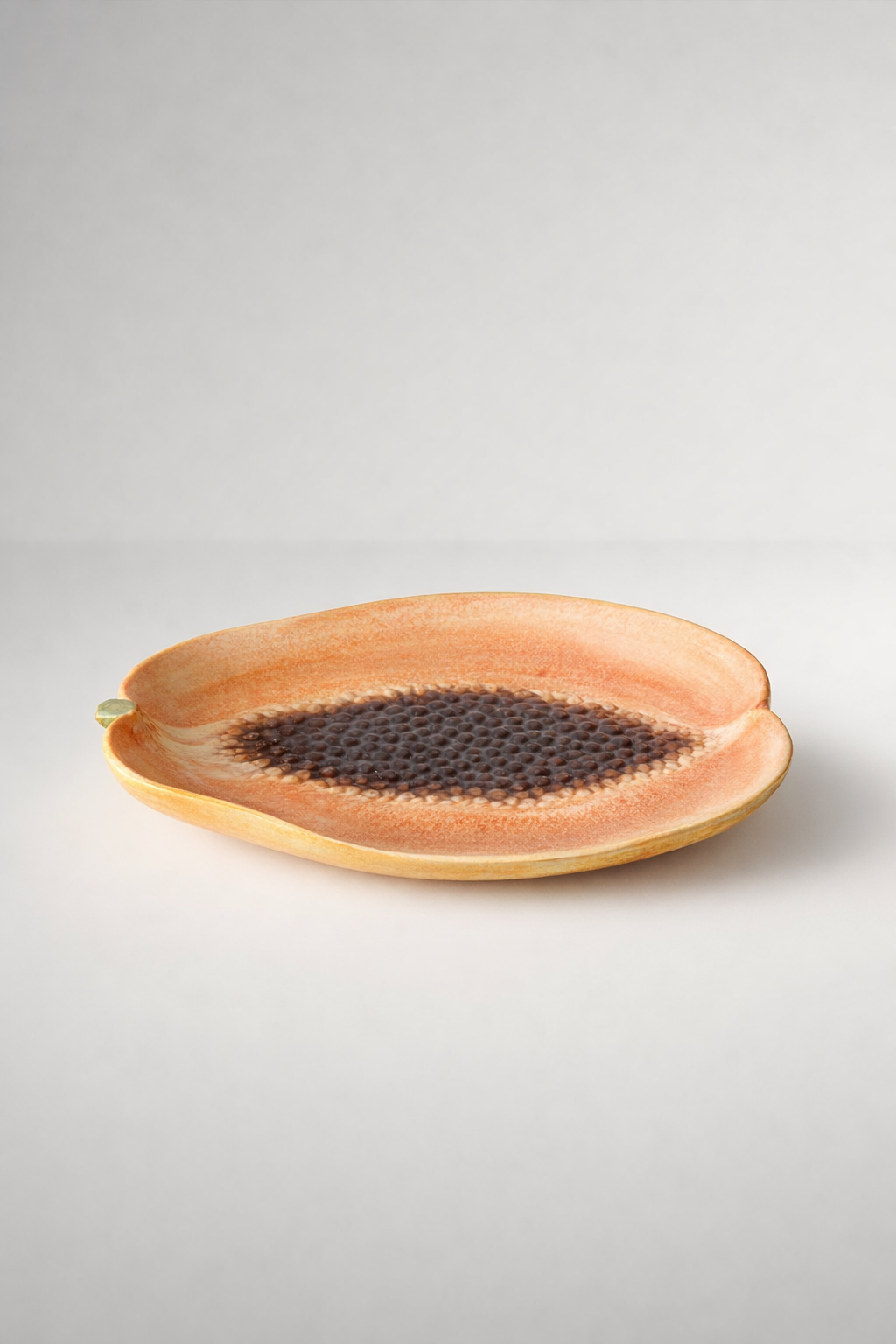 Ceramic Oval Papaya Plate
