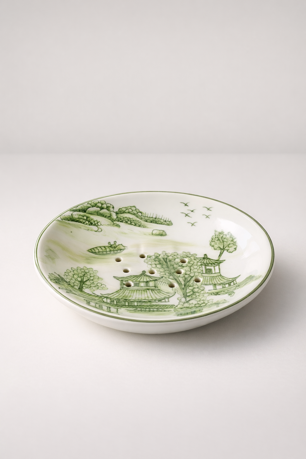 Lime Green Pagoda Soap Dish