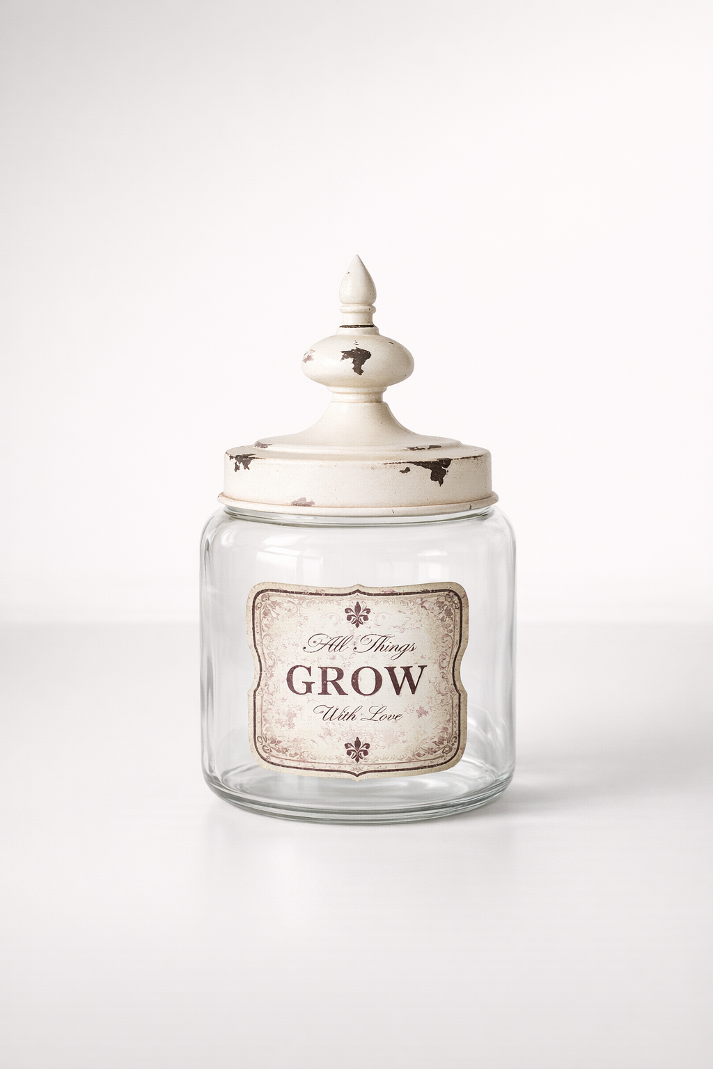 Small Glass Jar 'Grow'