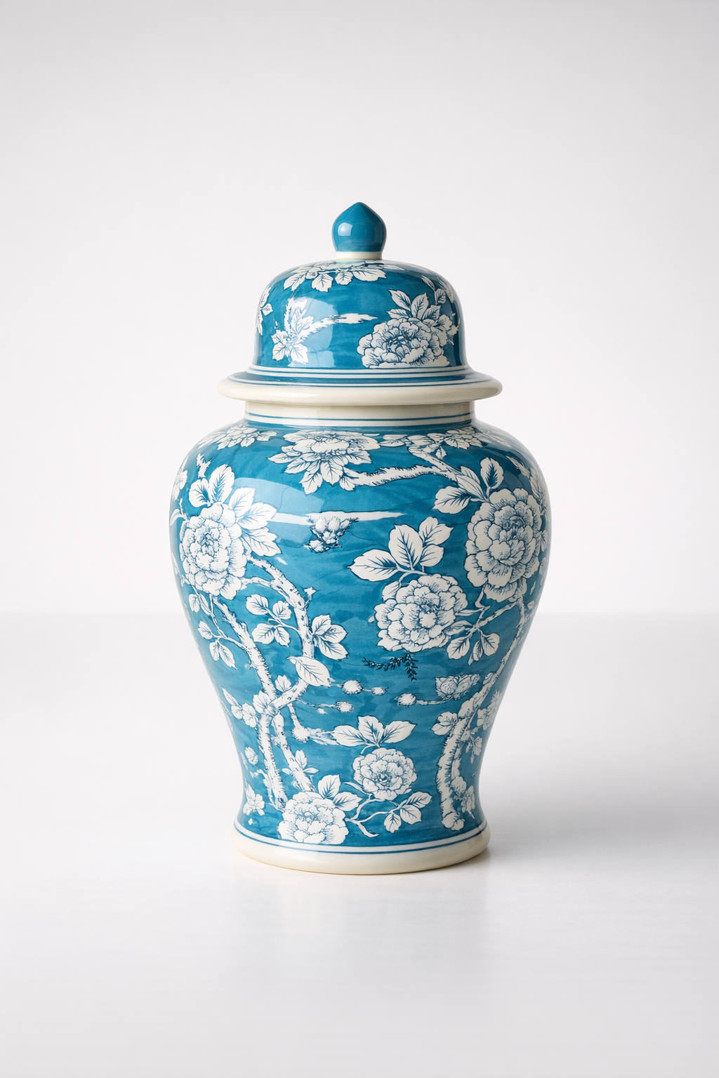 Blue & White Floral Design