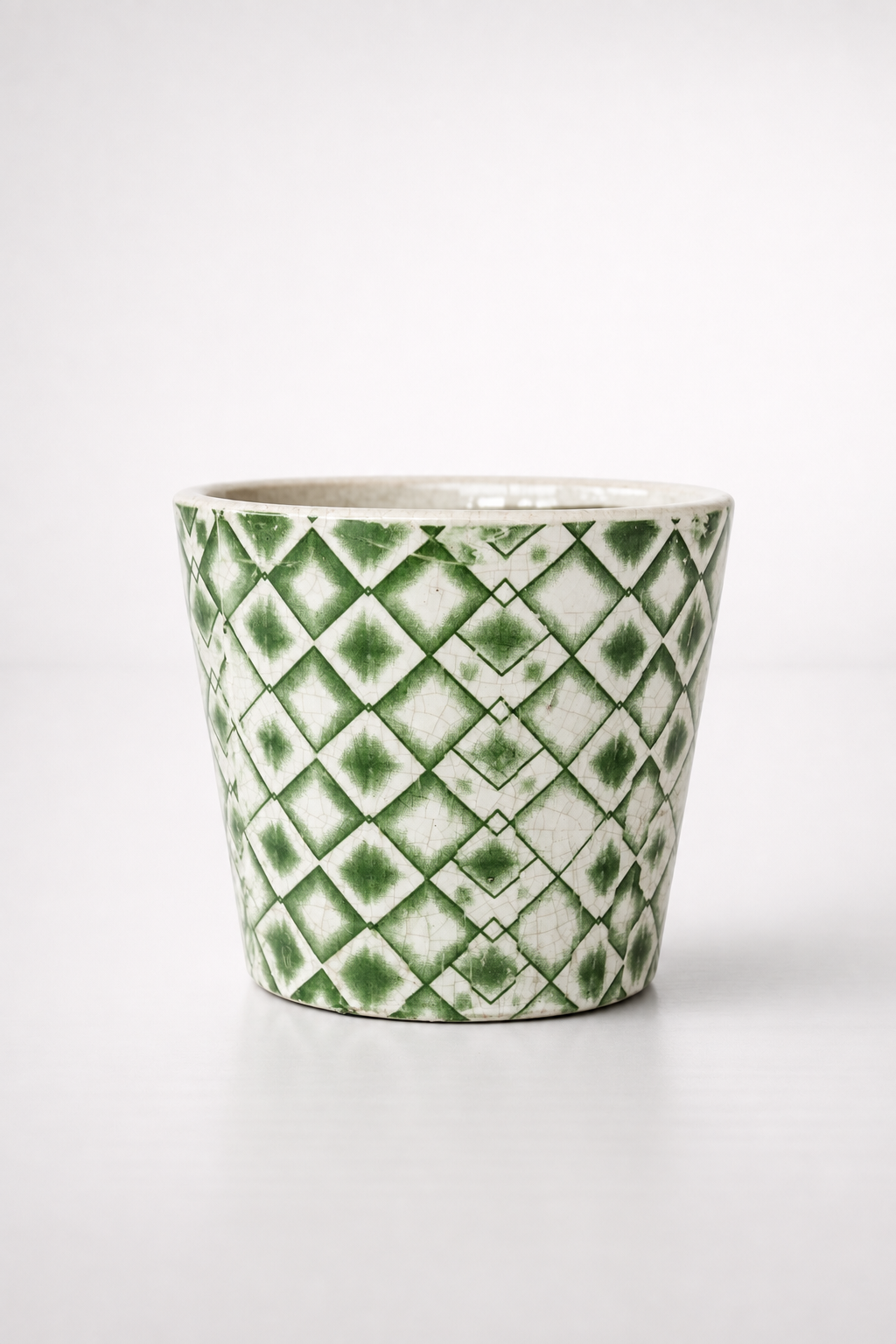 Green Round Hexagonal Planter