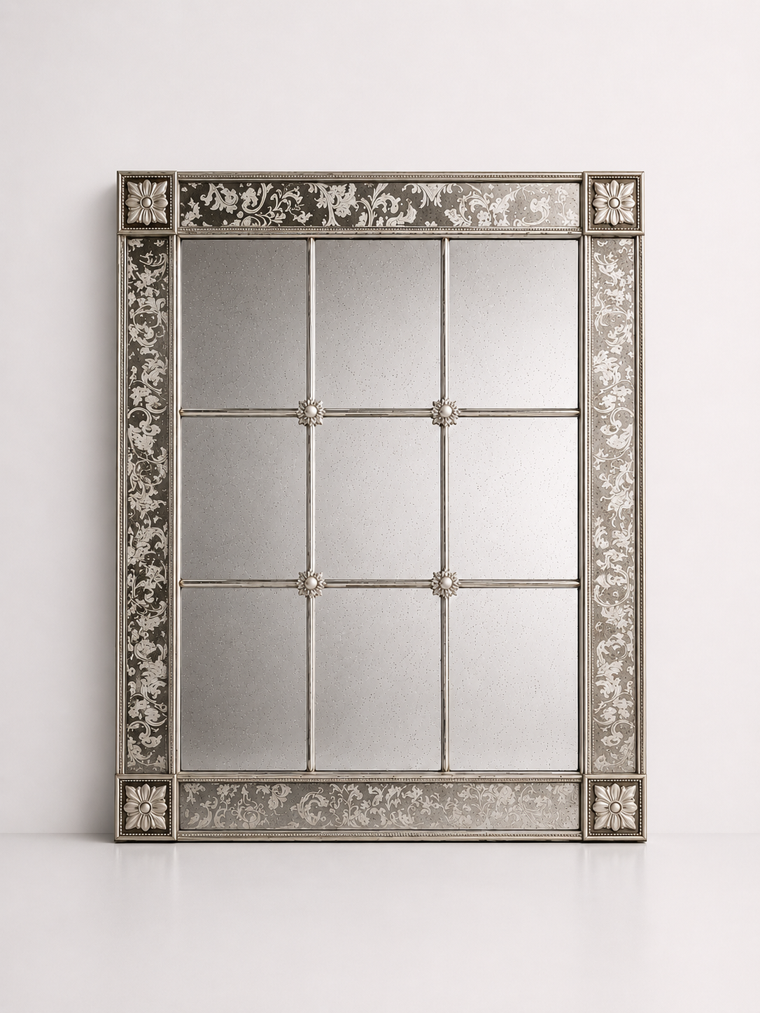 Mirror With Mirrored Frame