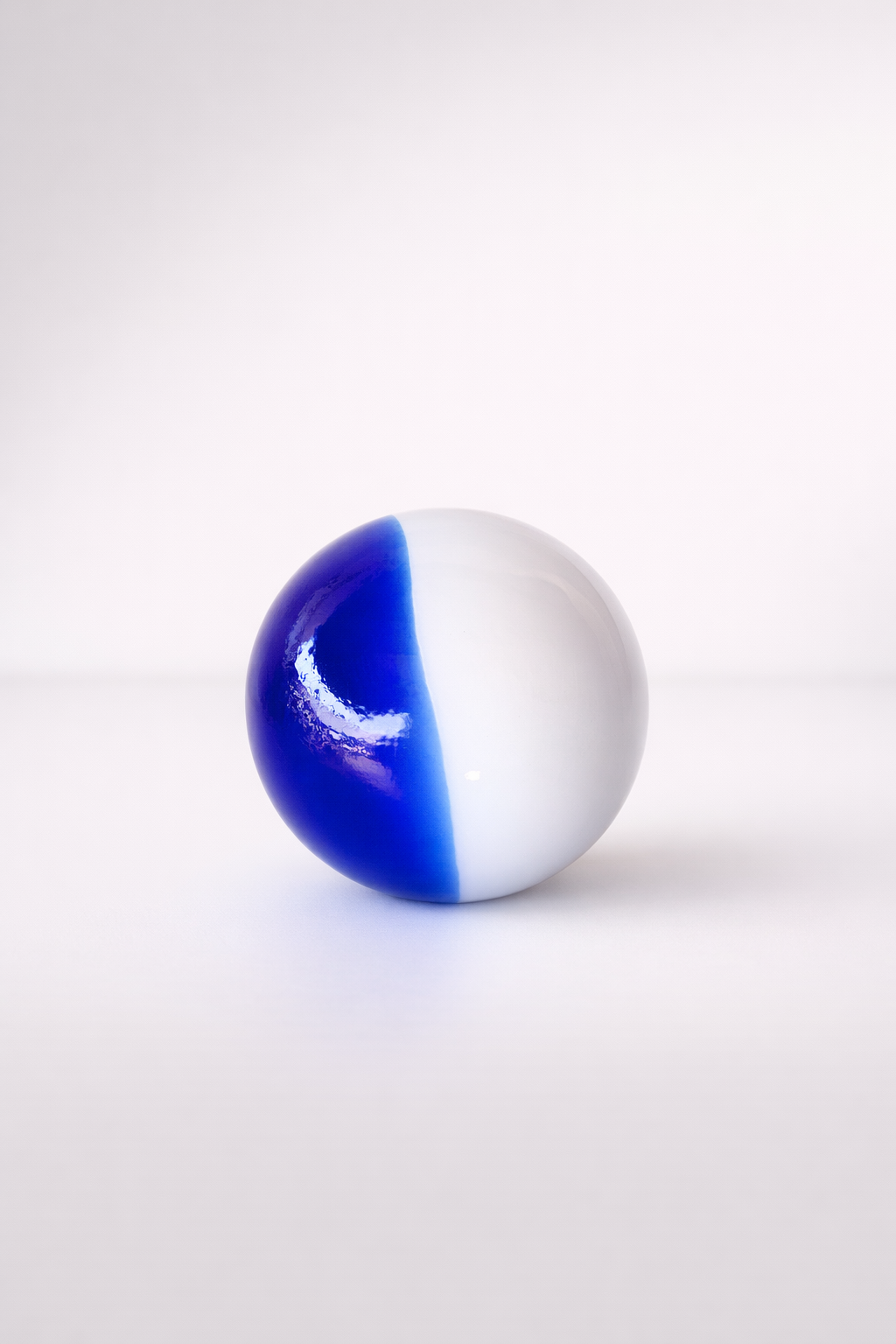 Blue & White Glass Ball