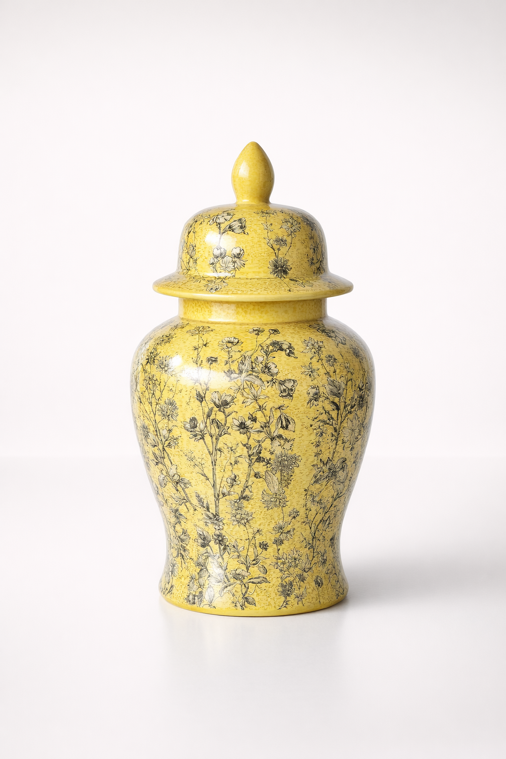 Extra Large Yellow Daisy Ginger Jar