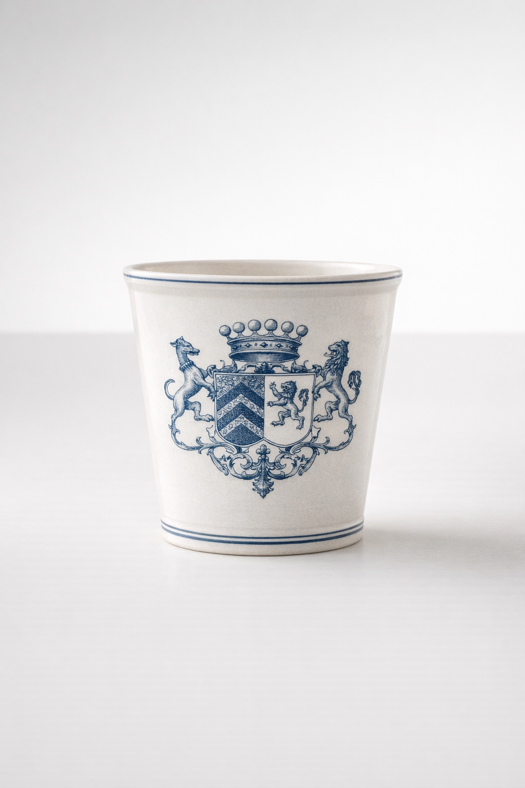Blue Emblem Crackle Planter
