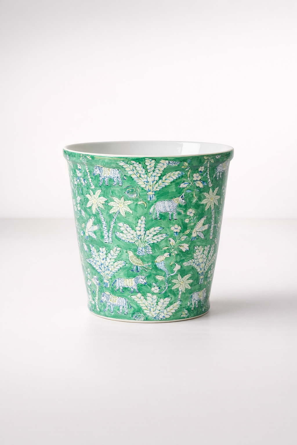 Green Animal Round Planter