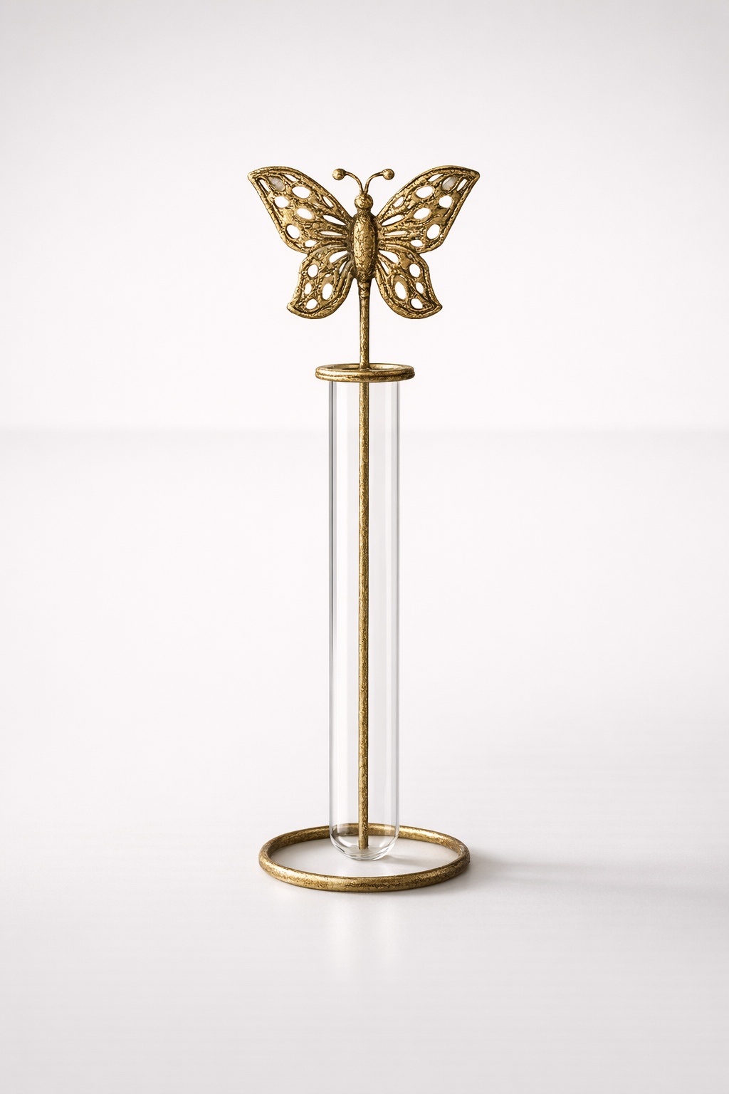 Test Tube Butterfly Flower Holder