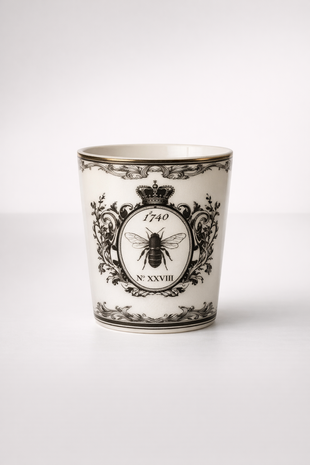 Small Black & White Bee Planter