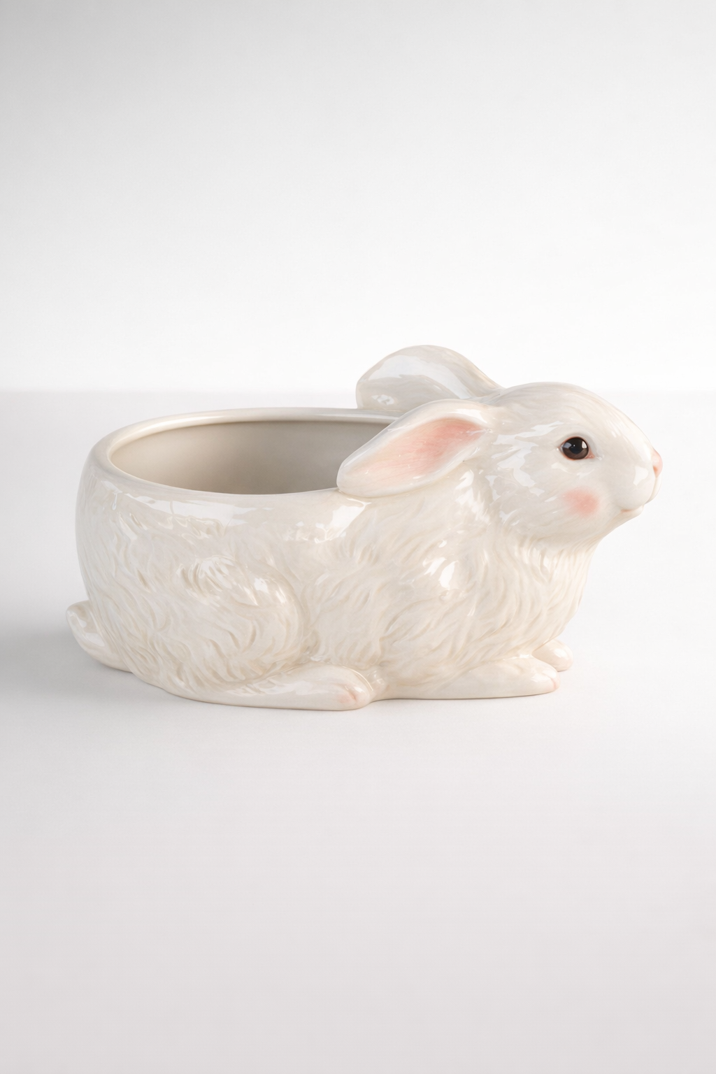 Cream Rabbit Flower Pot