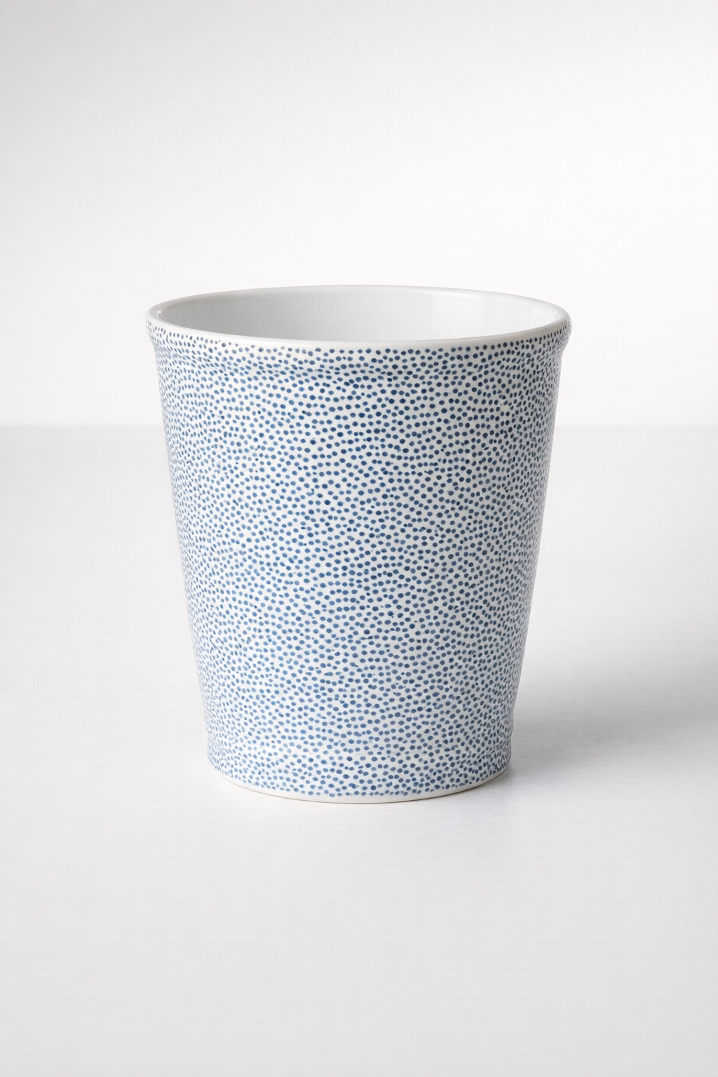 Large Blue Dot Round Planter