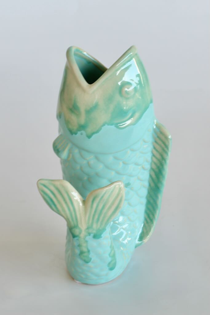Turquoise Ceramic Fish
