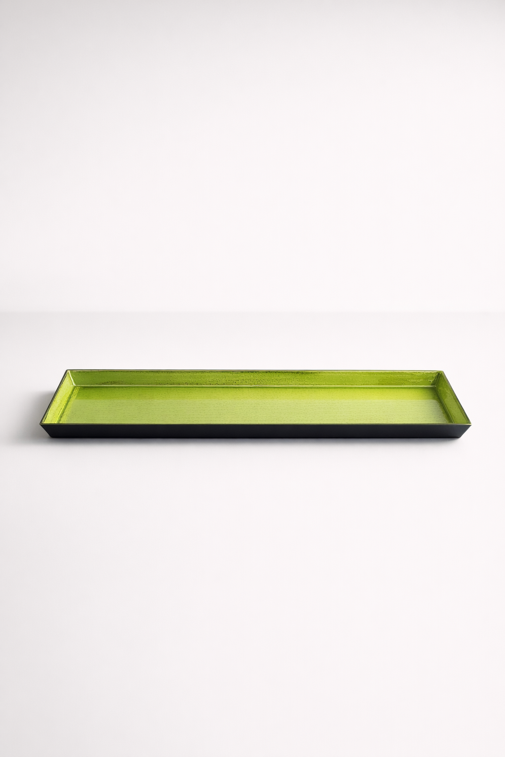 Distressed Lime Green Oblong Tray
