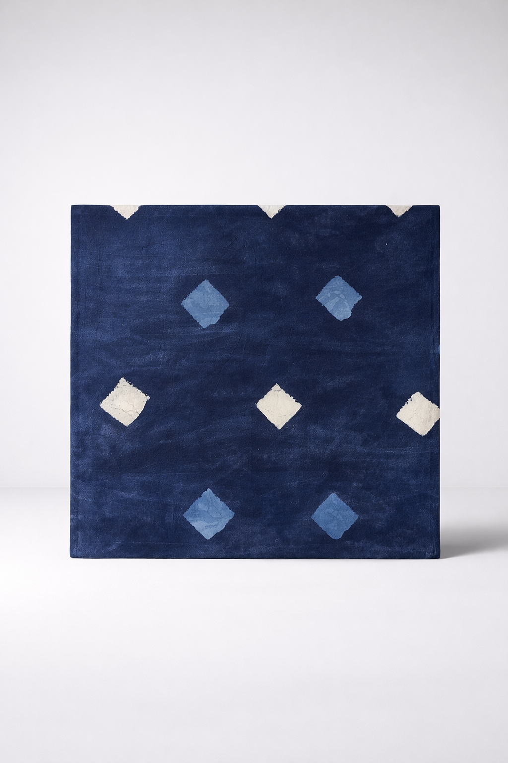 Navy & White Diamond Table Cloth