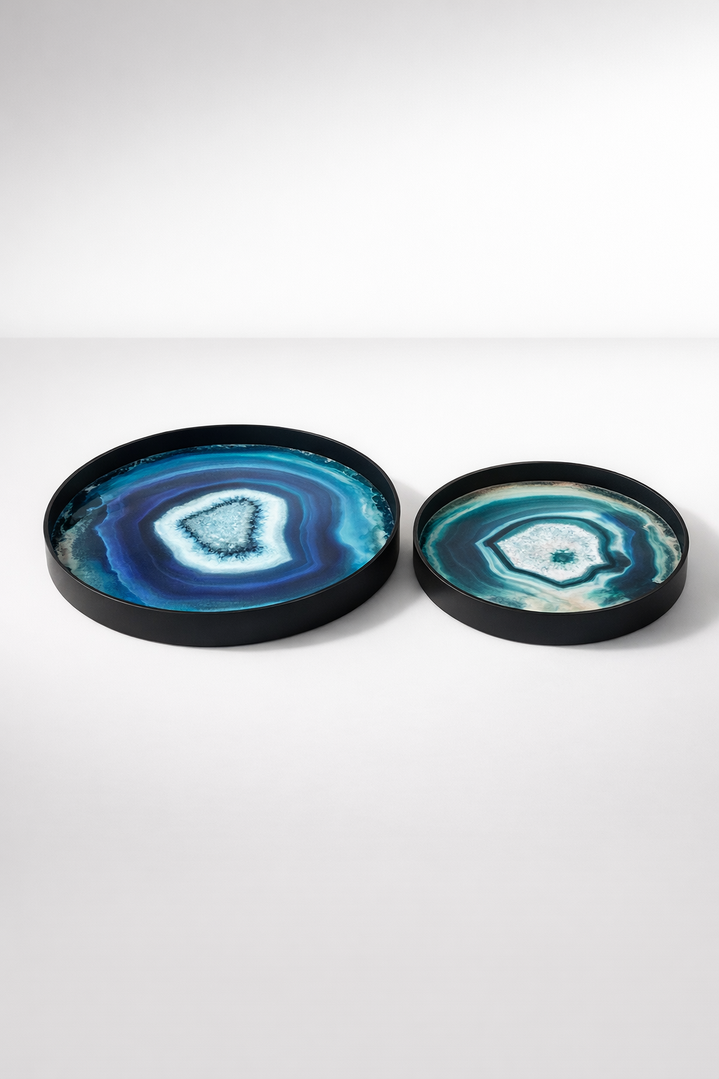 Set Of 2 Swirl Trays
