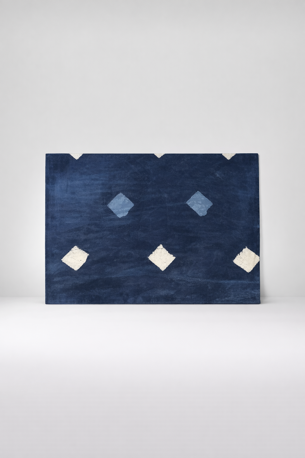 Navy & White Diamond Table Cloth