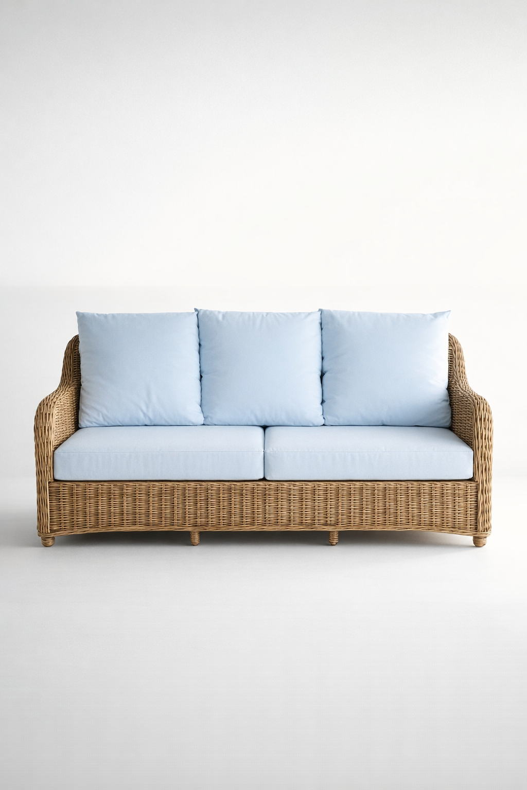 2.5 Seater Outdoor Couch Off-White Cushions