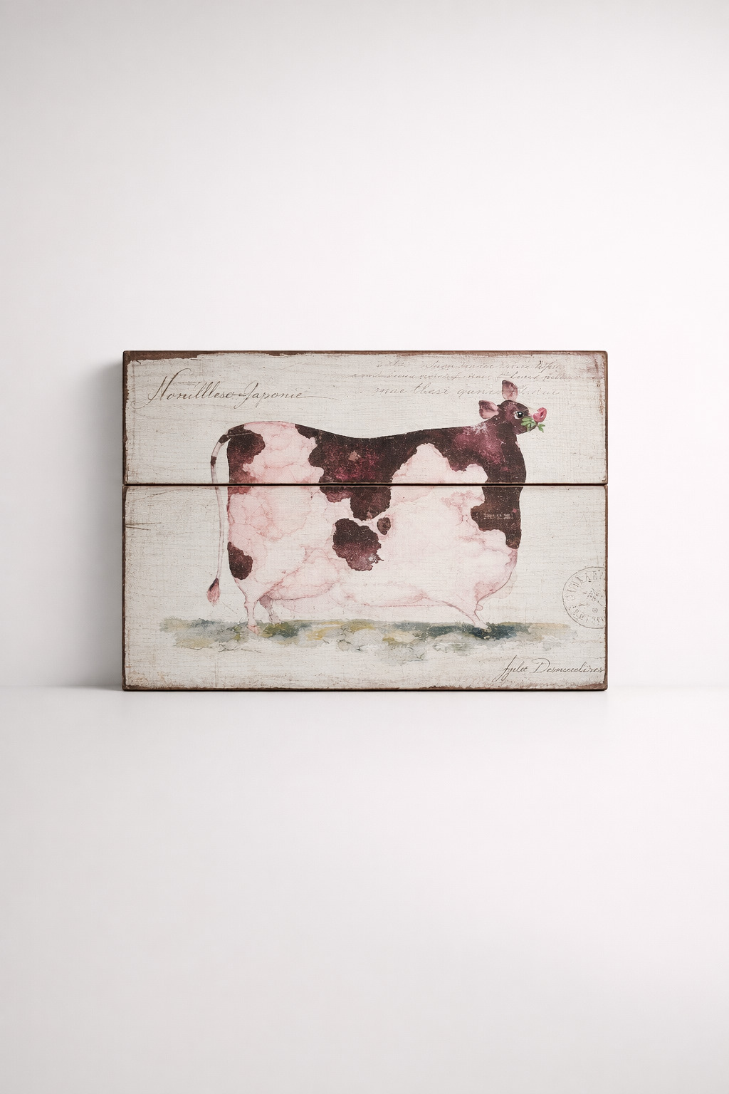Cow Wooden Plaque