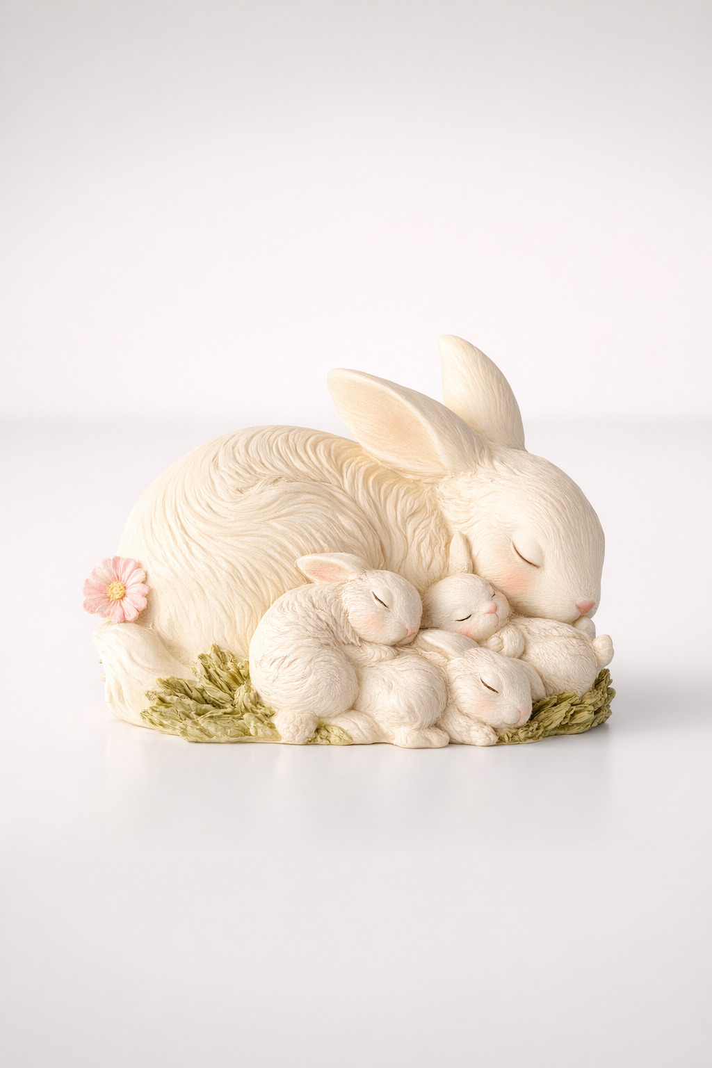 Mommy & Baby Bunnies Sleeping